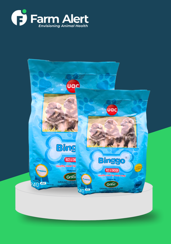 BINGGO 10KG (PUPPY) RICE& CHICKEN