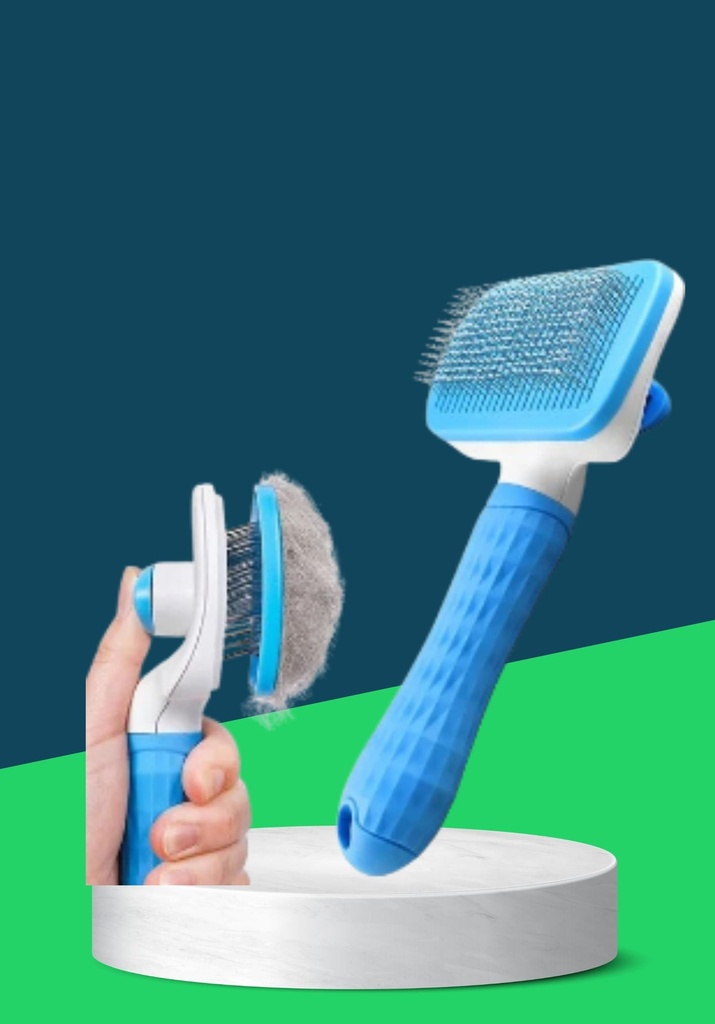CLEAN  PET SELF CLEANING SLICKER BRUSH