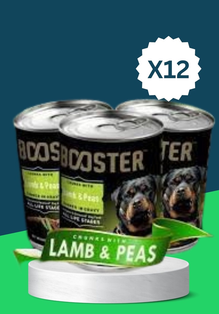 BOOSTER CAN LAMB & PEAS *12